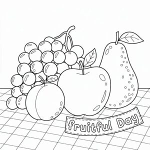 imagens de frutas para colorir