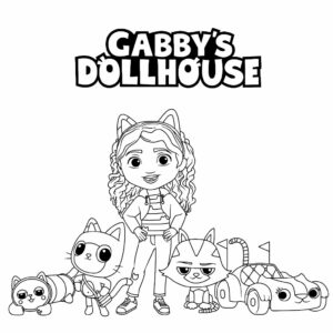 gabby et la maison magique coloriage