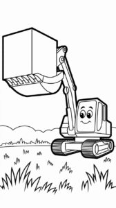 bagger ausmalbilder