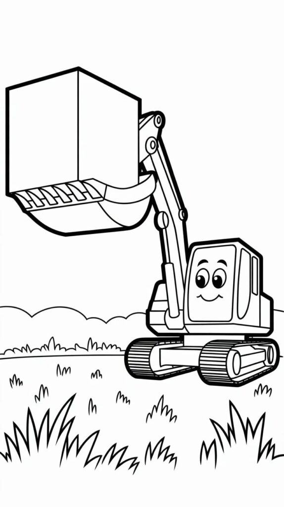 kleurplaat graafmachine printen