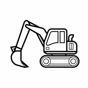 bagger ben ausmalbilder