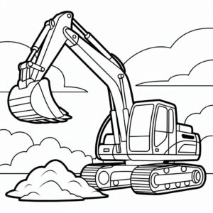 bagger malvorlage