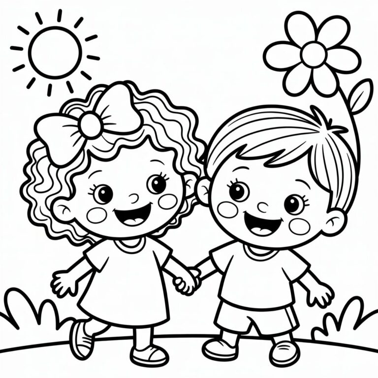 Free 28 BFF Coloring Pages - Printable PDF Download for Best Friends
