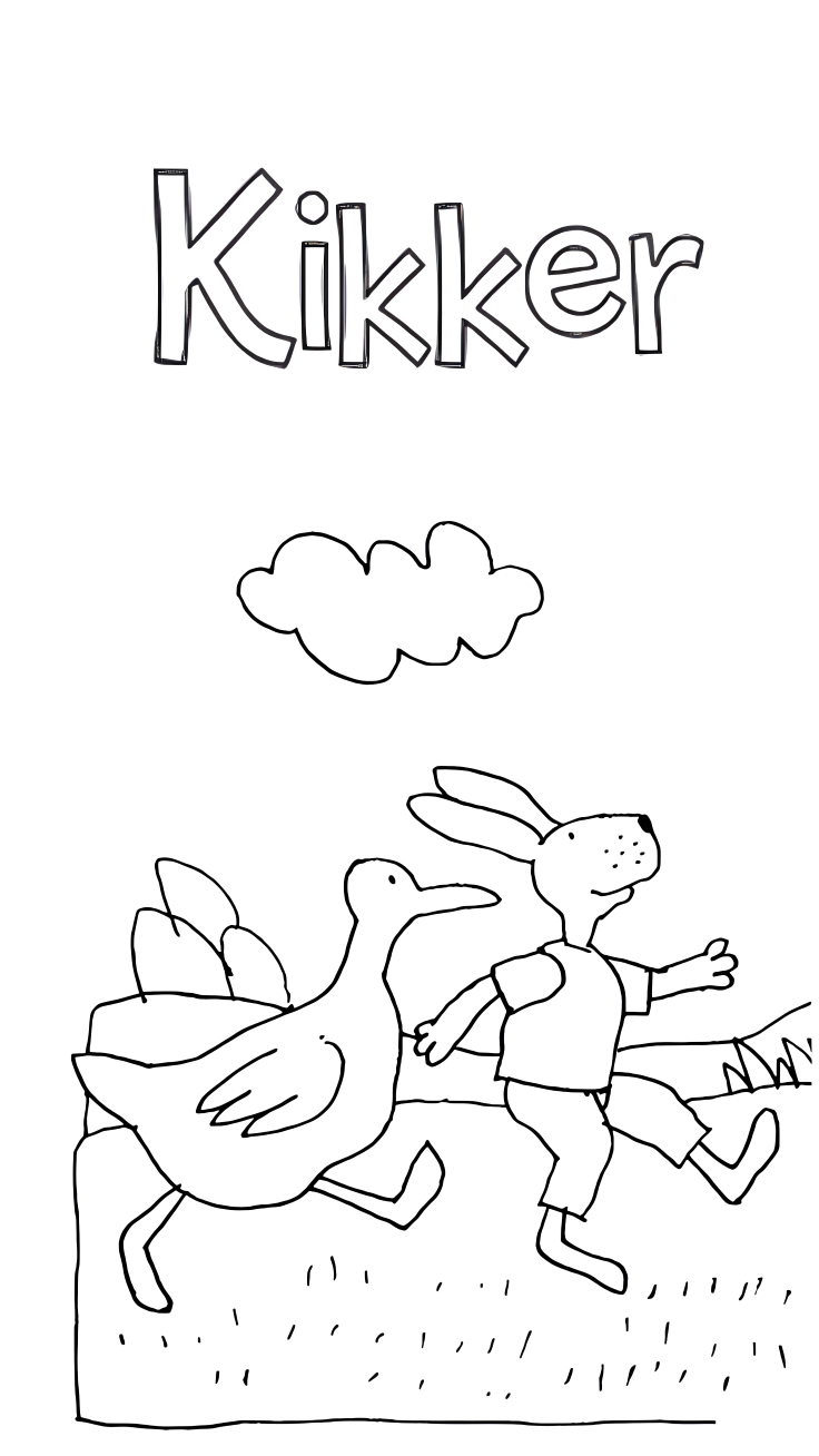 kleurplaat kikker en vriendjes