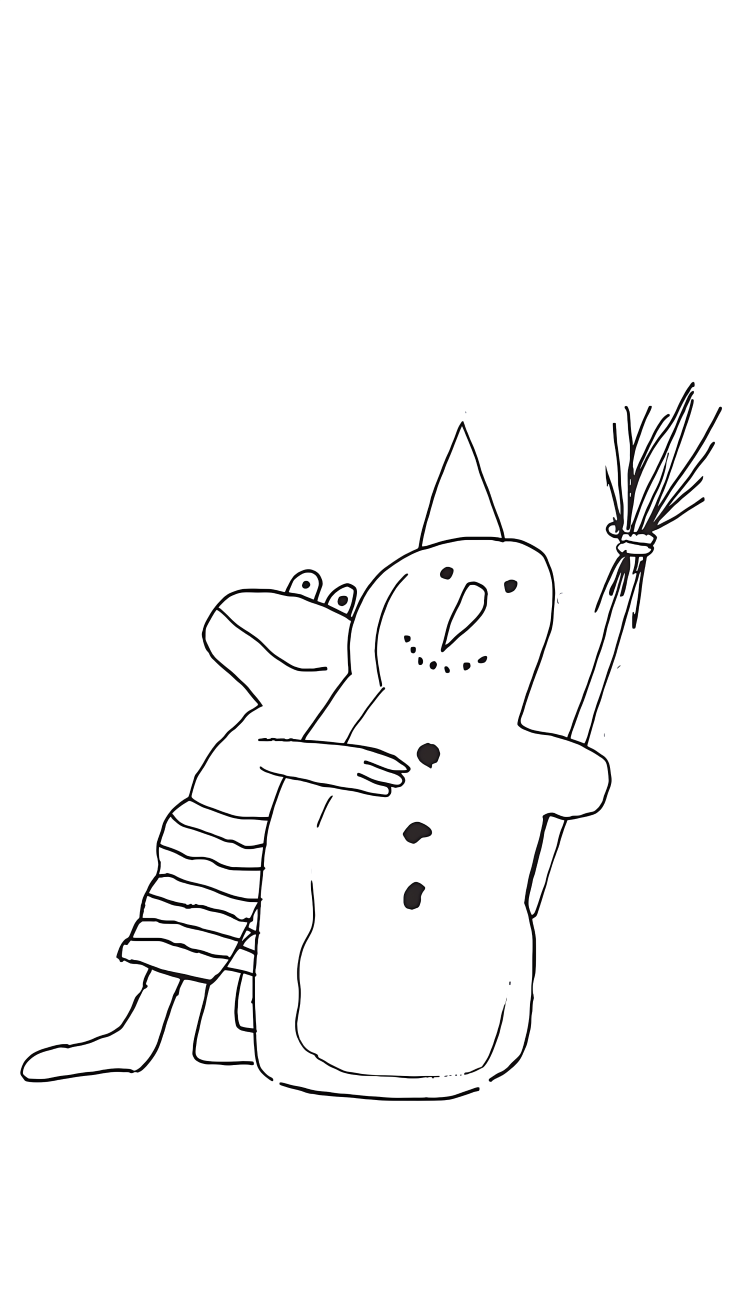 kleurplaat kikker en zijn vriendjes