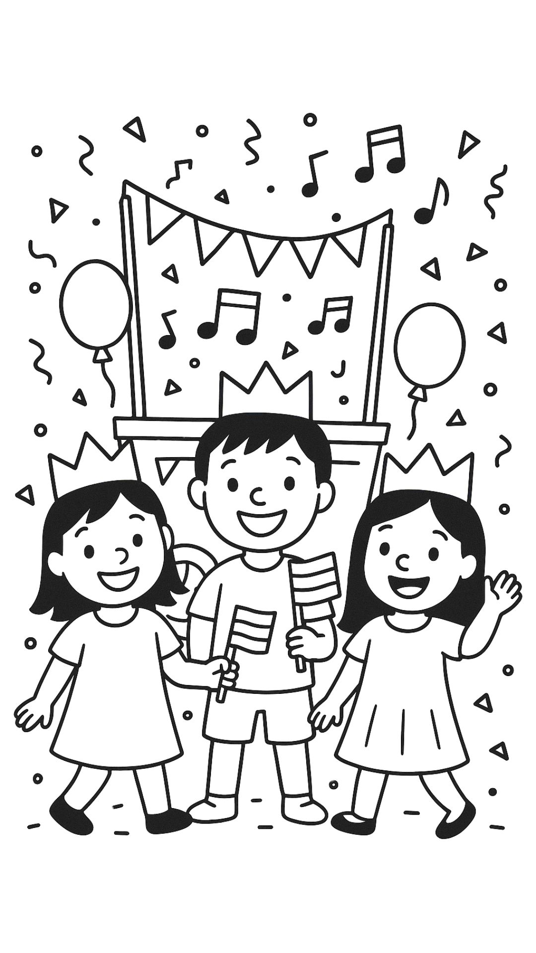 kleurplaat koningsdag kleuters