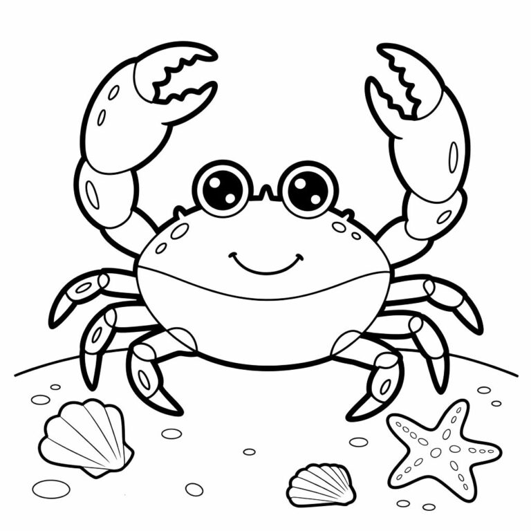 kleurplaat-krab