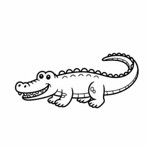 kleurplaat krokodil pdf