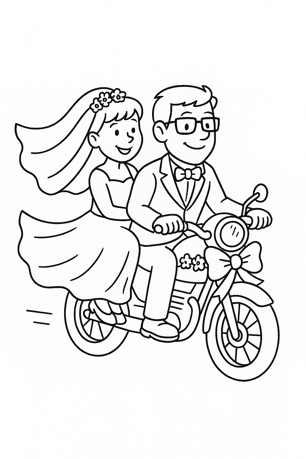 kleurplaat liefde is trouwen