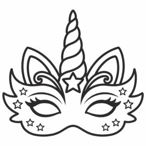 kleurplaat masker