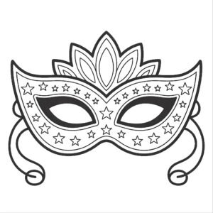 kleurplaat maskers