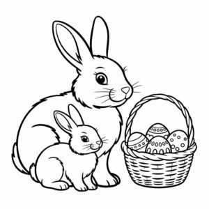 ausmalbilder osterhasen