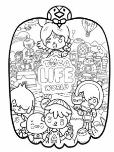 toca boca coloring page