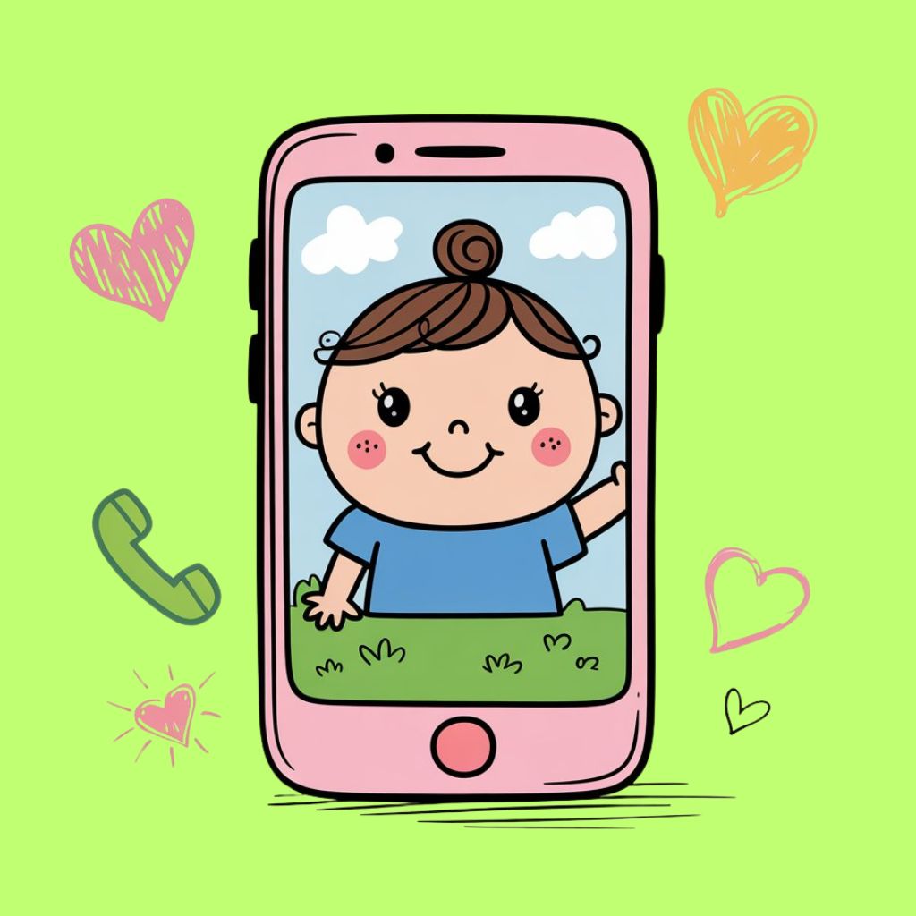 kleurplaat telefoon feature