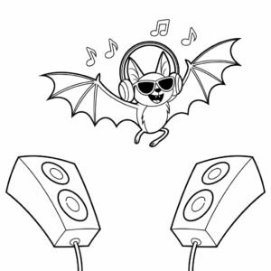 bats coloring pages