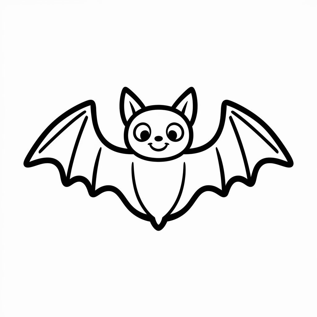 kleurplaat vleermuis