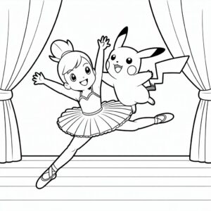kleurplaten ballerina