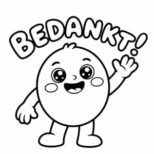kleurplaten bedankt