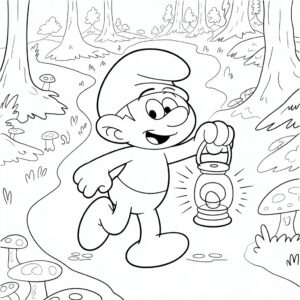 kleurplaten de smurfen
