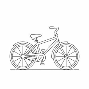 kleurplaten fiets
