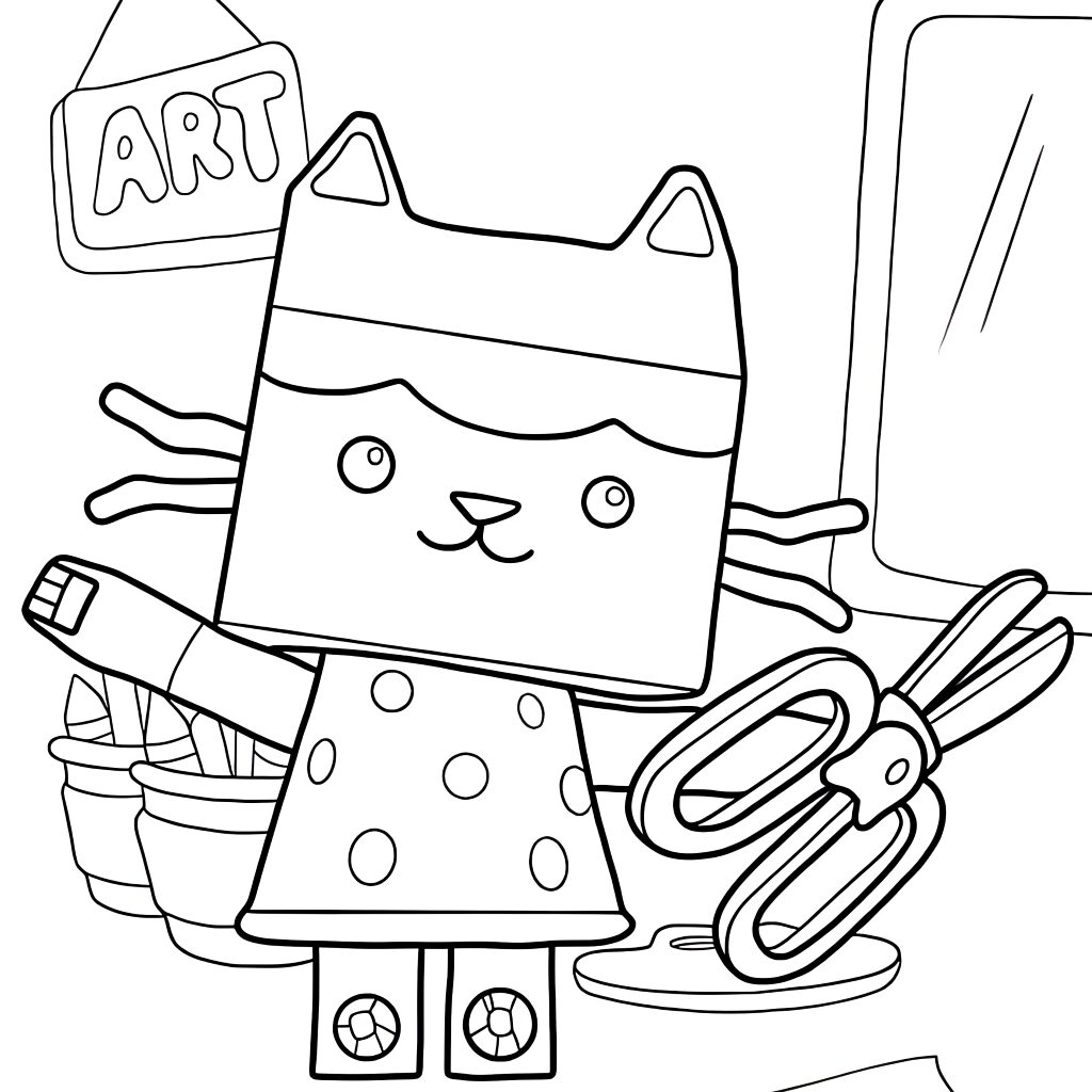 kleurplaten gabby poppenhuis