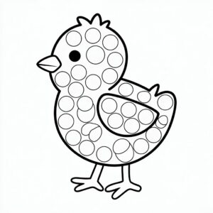 desenho para colorir pintinho