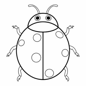 ausmalbild marienkäfer kostenlos