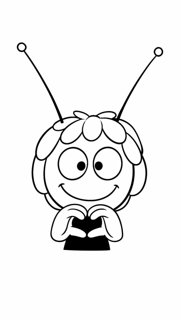 imagem de abelha para colorir