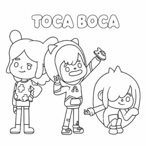 toca boca coloring sheets