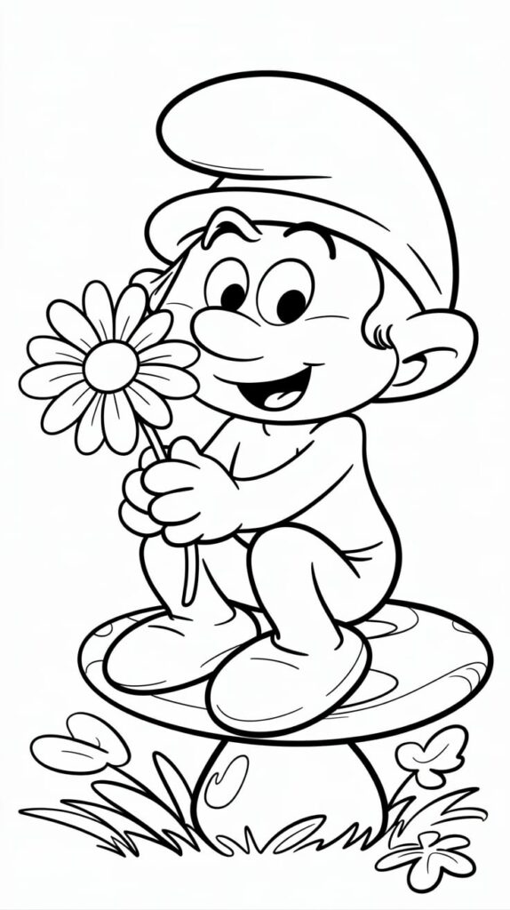 kleurplaten smurfen