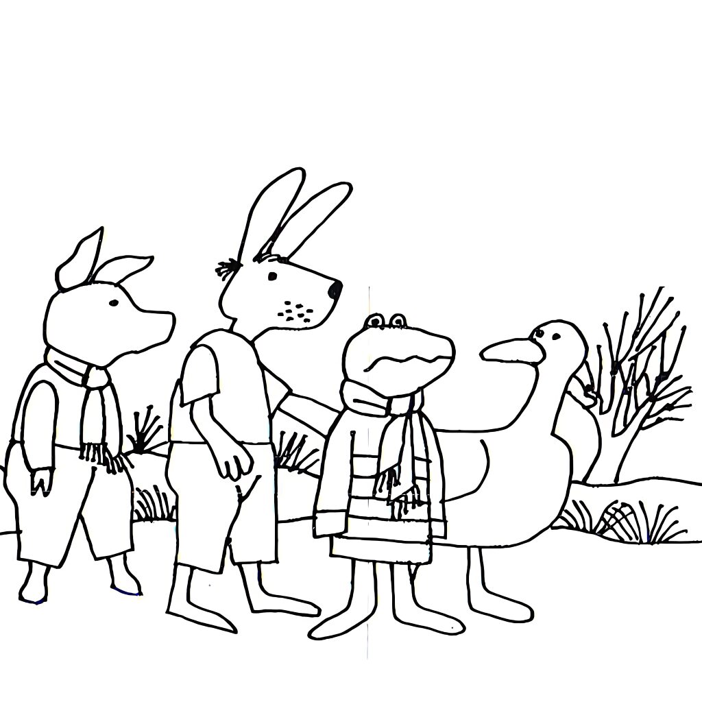 kleurplaten van kikkers