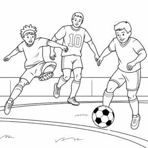 disegni da colorare dei calciatori