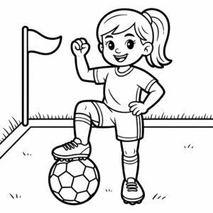 disegno calciatore da colorare