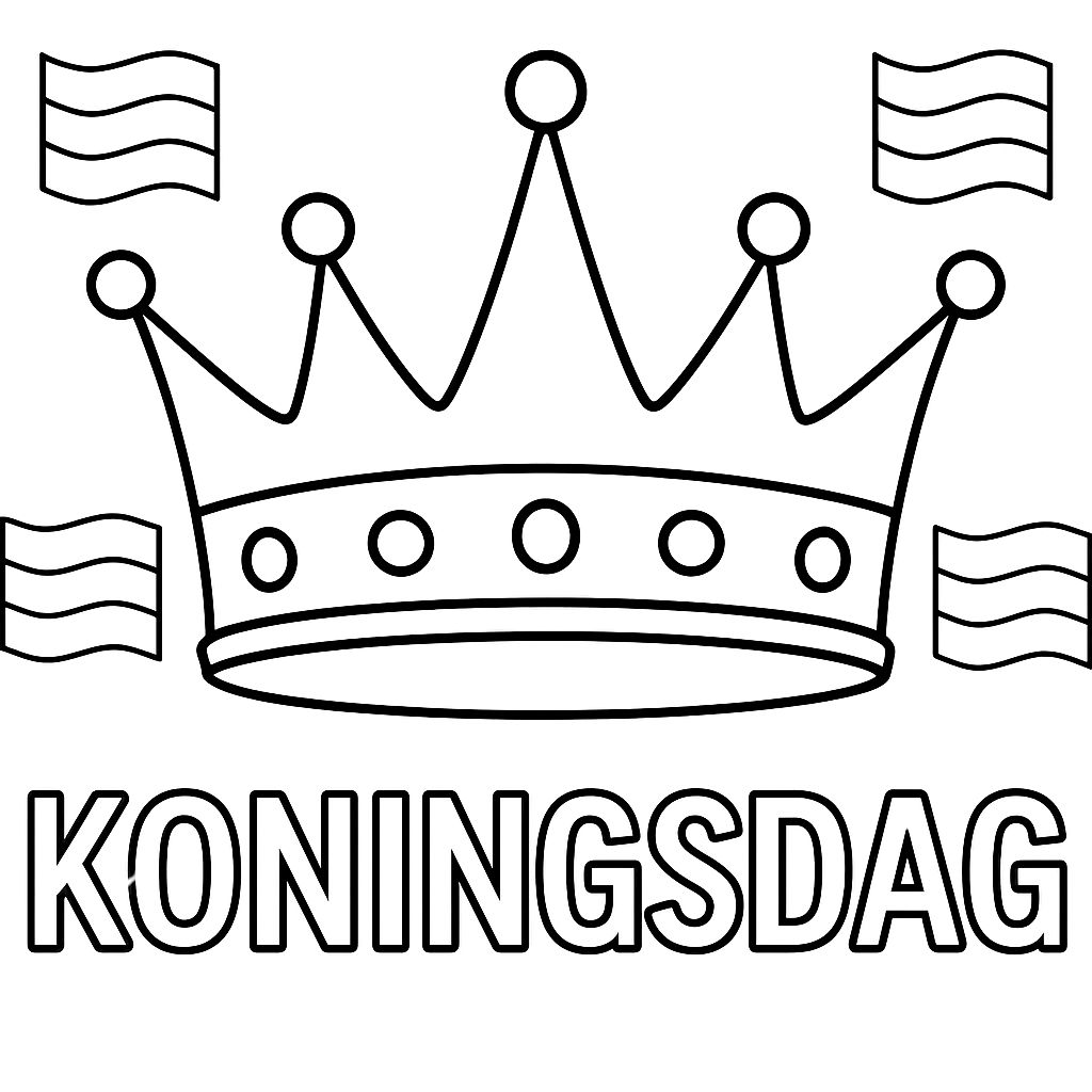 koningsdag kleurplaat