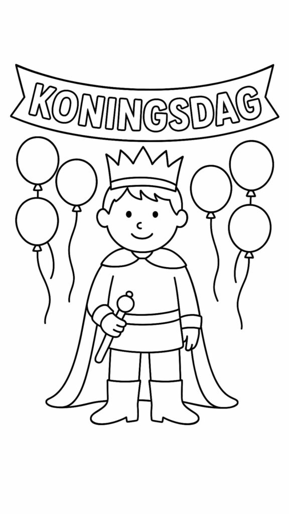 koningsdag tekening