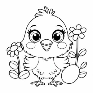 desenhos de pintinhos para colorir