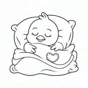 desenho para colorir pintinho amarelinho