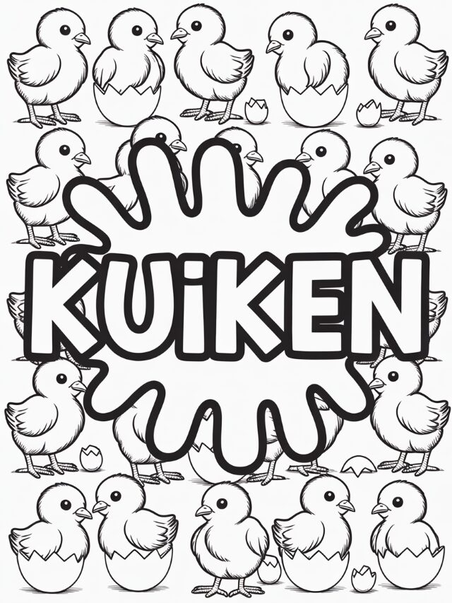 Kleurplaat Kuiken