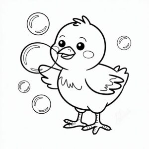 imagens de pintinho para colorir