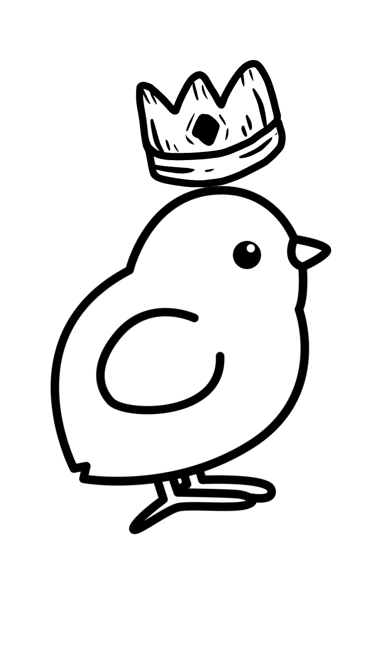 kuiken tekenen makkelijk