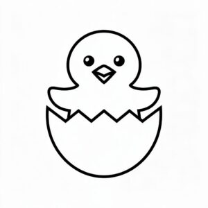desenho de pintinho para colorir