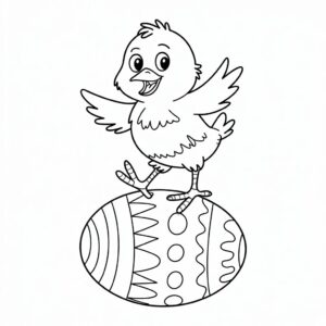 desenho pintinho para colorir