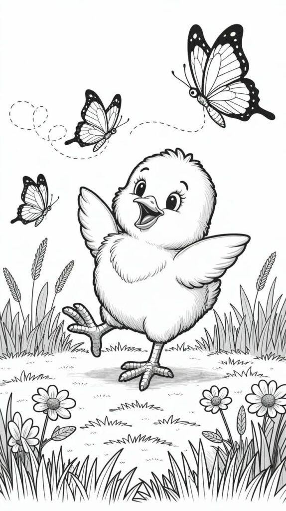 desenhos para colorir pintinho
