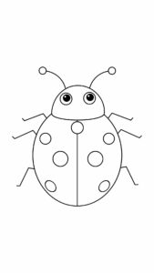 ausmalbild marienkäfer