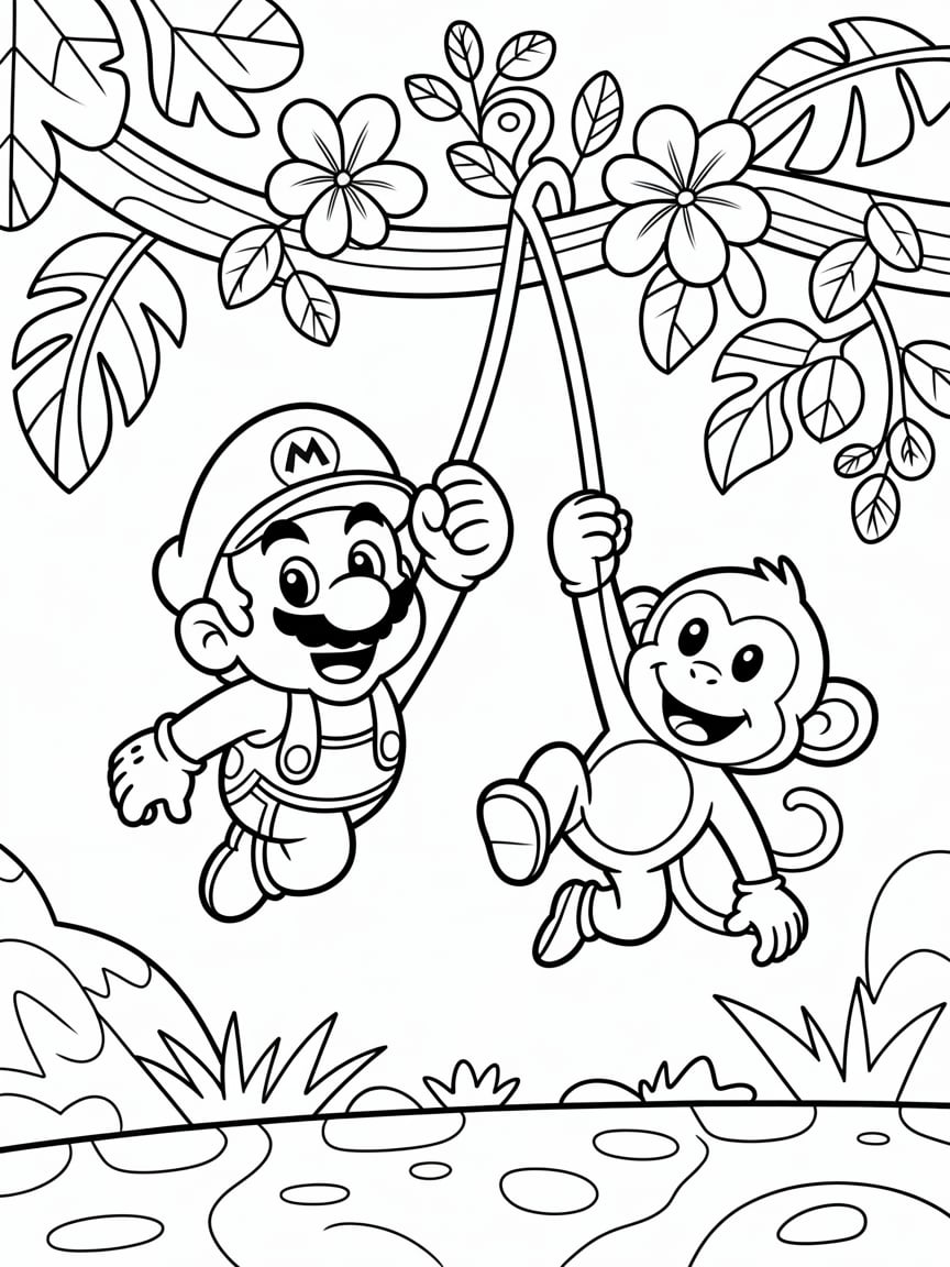 mario coloring book online