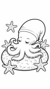pieuvre coloriage