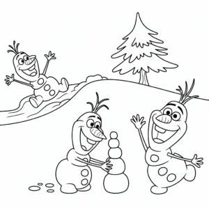 coloriage olafe