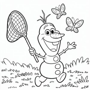 dessiner olaf facile