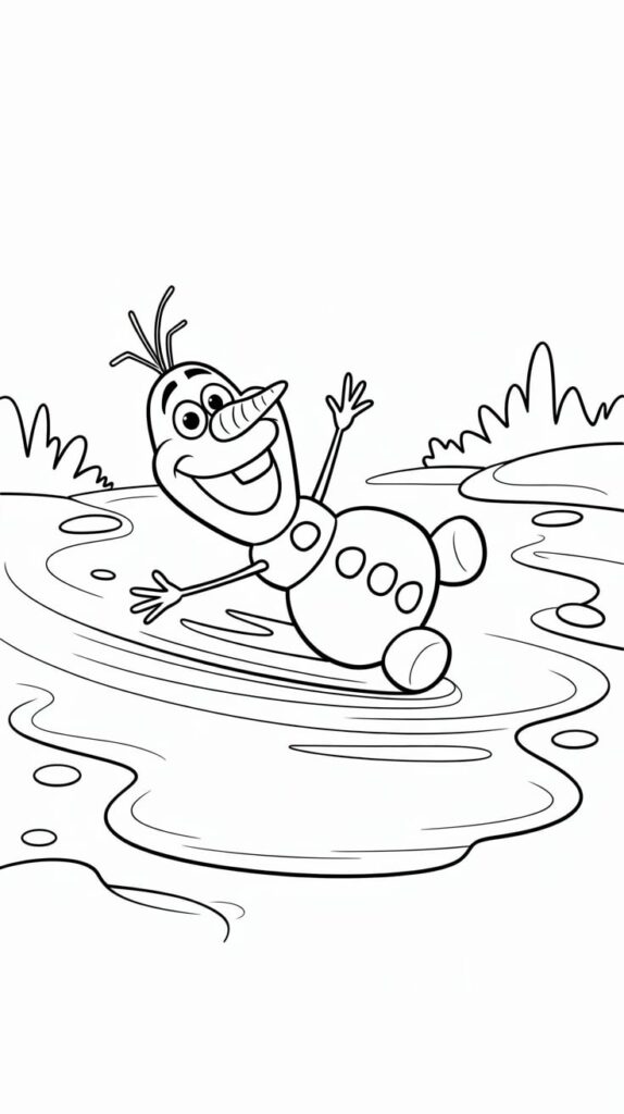olaf dessin animé
