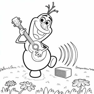 coloriage olaf